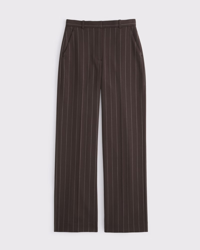 A&F Sloane High Rise Tailored Wide Leg Pant | Abercrombie & Fitch (US)