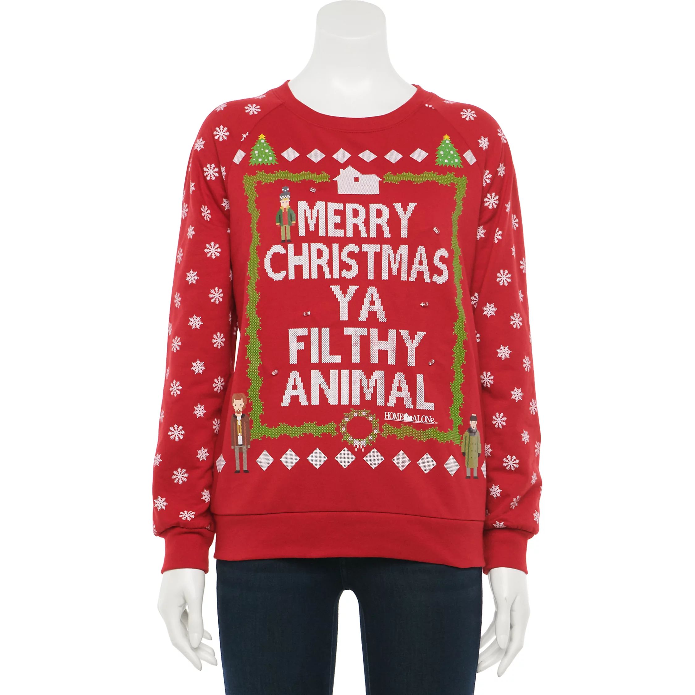 Juniors' Home Alone Merry Christmas Ya Filthy Animal Graphic Sweatshirt | Kohl's