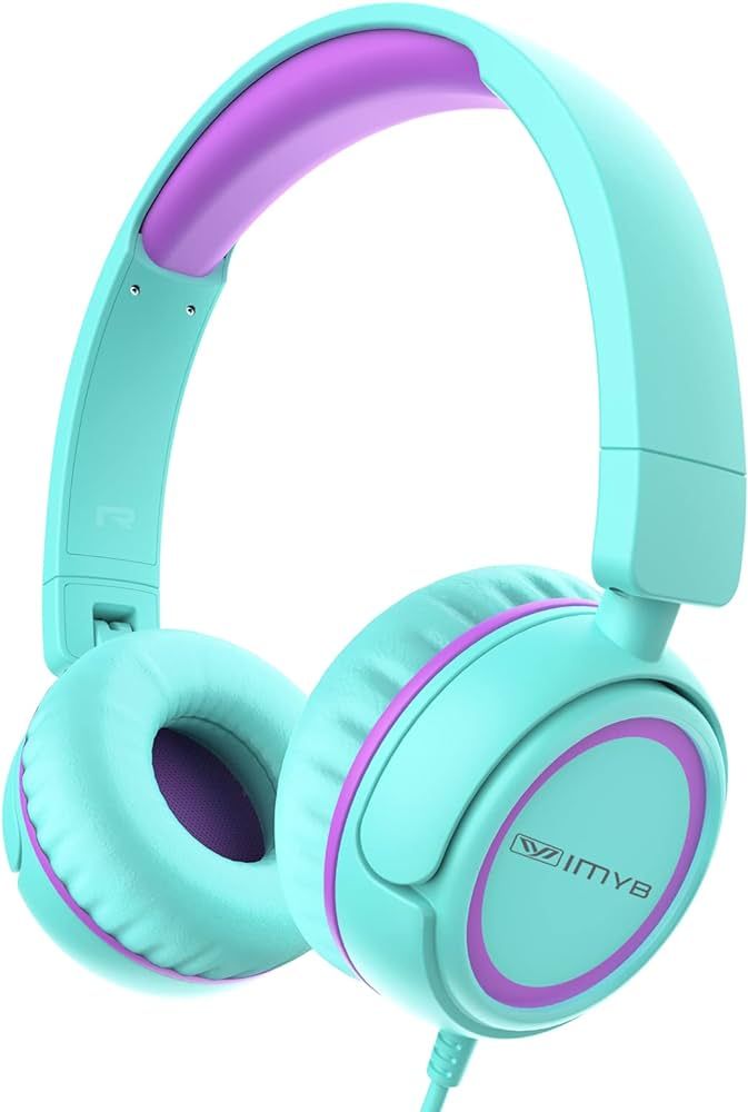 V1 Kids Headphones, Wired Stereo Foldable Tangle-Free 3.5mm Adjustable On-Ear Headphones for Kids... | Amazon (US)