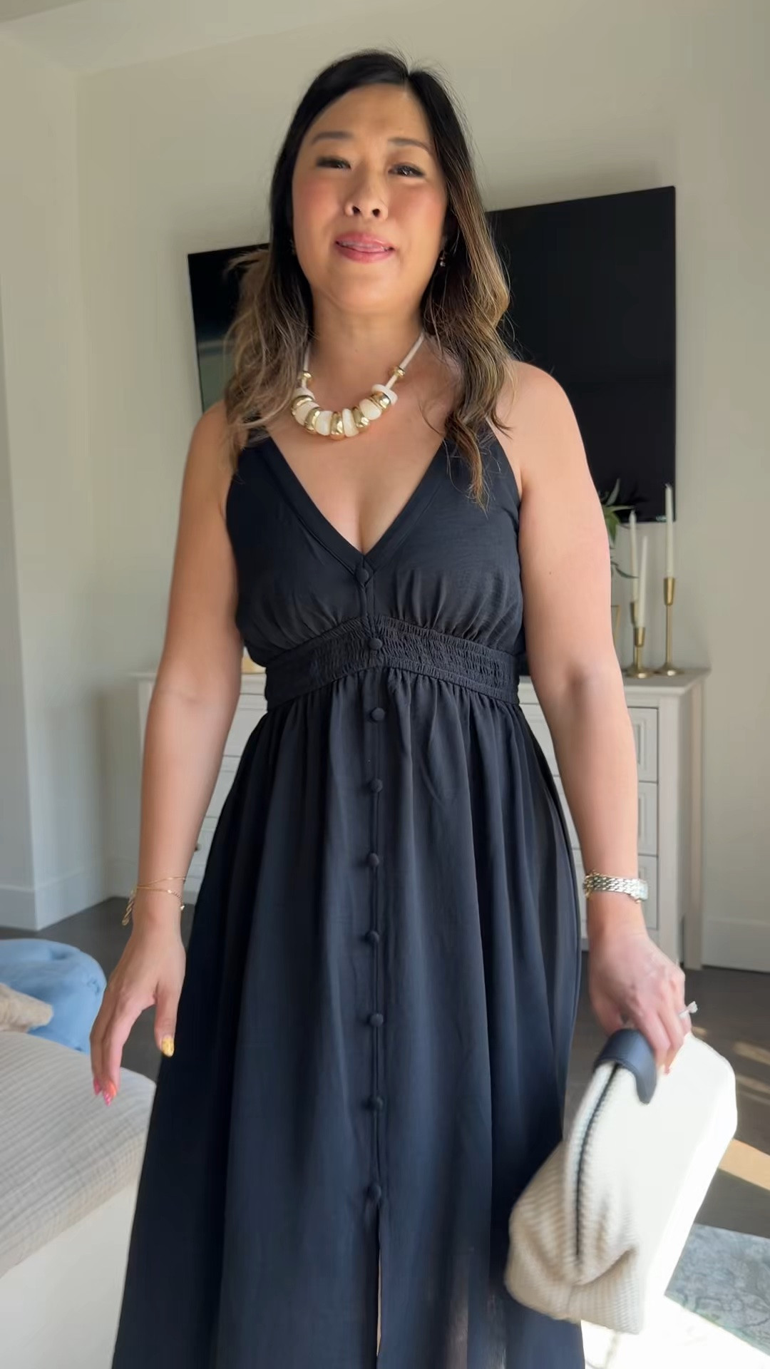 CUPSHE try on // midi black dress 

Wearing a small

#LTKootd #LTKSeasonal #LTKOver40
