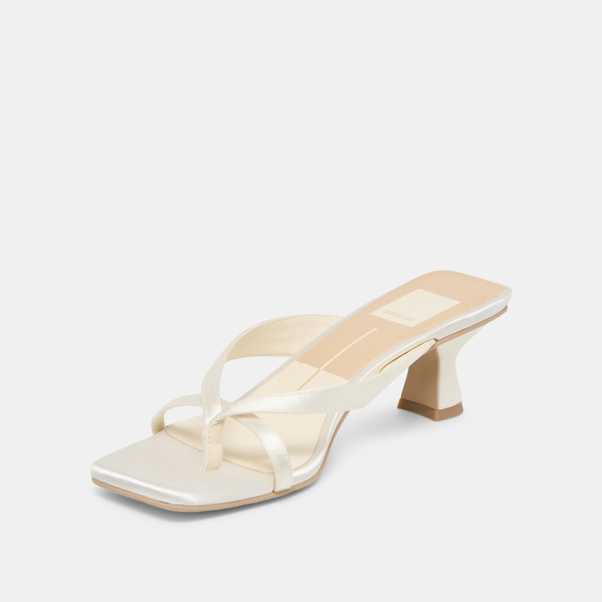 Brevel True White Satin Heels | Dolce Vita | DolceVita.com
