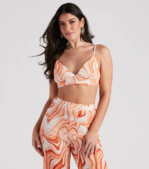 Spring Break Vibes Pleated Bra Top | Windsor Stores
