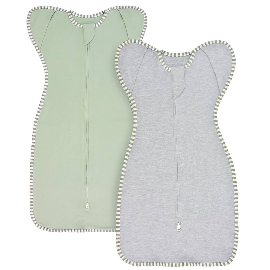 Transition Swaddles for Newborns Sleep Sack 0-3 Months Arms Up Swaddle Arms in/Out 2-Way Zipper 1... | Amazon (US)