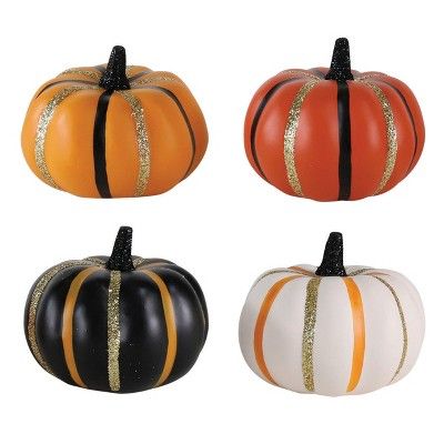Mini Halloween Pumpkin Stripes Orange/Black 8ct - Hyde and Eek! Boutique™ | Target