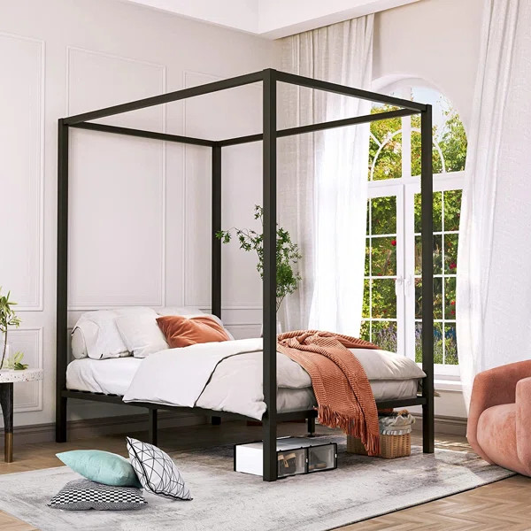 Canopy Bed with Wood Slat | Wayfair North America