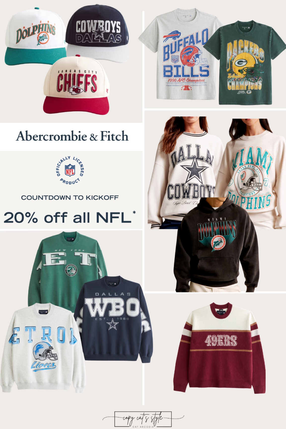 Abercrombie Sale, NFL collection is 20% off! Shop all NFL team sweatshirts, nfl tees, nfl hats

#LTKSaleAlert #LTKMens #LTKStyleTip