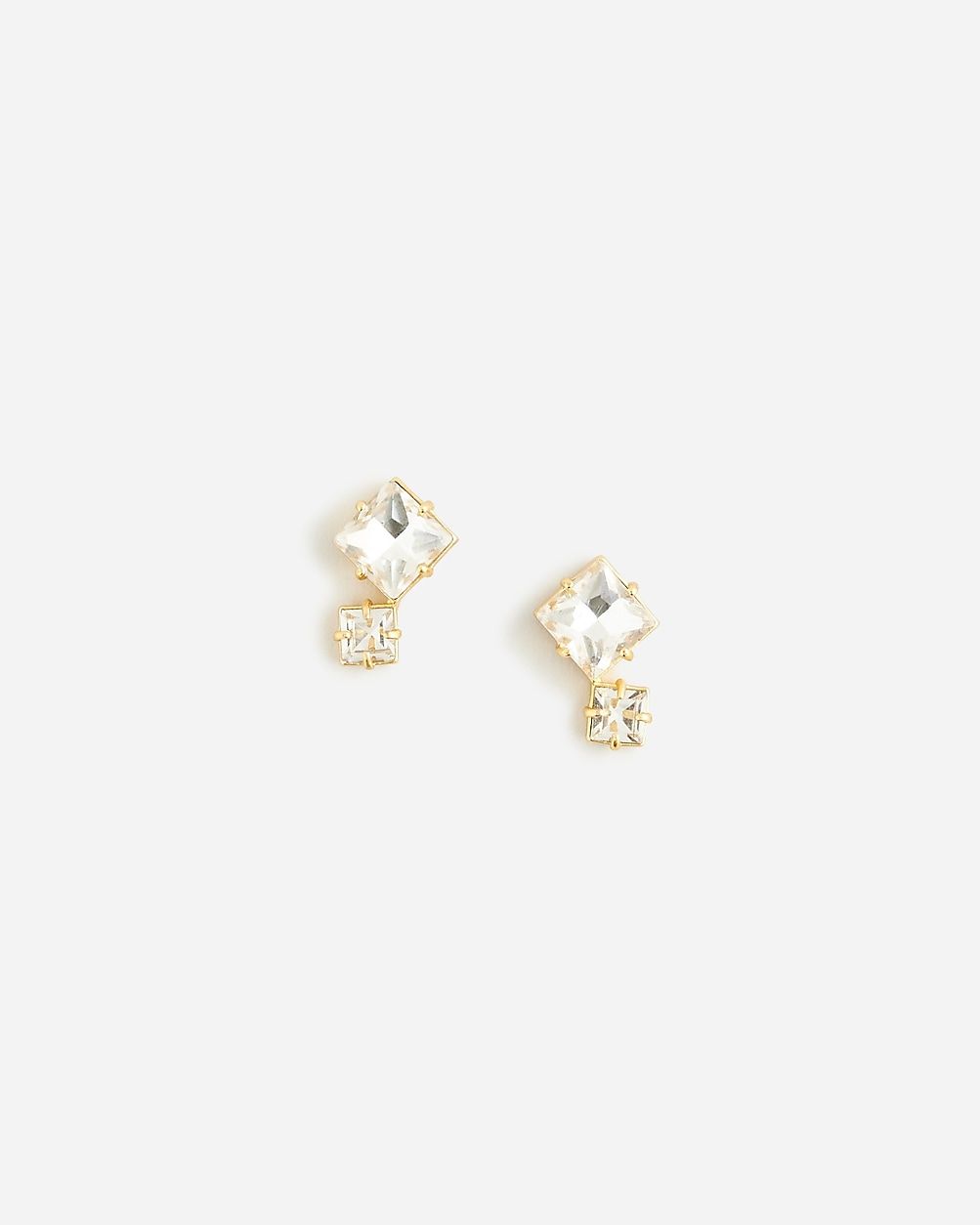 Square sparkle earrings | J.Crew US