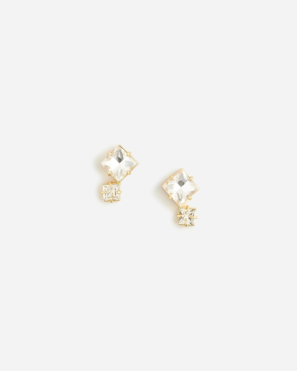Square sparkle earrings | J.Crew US