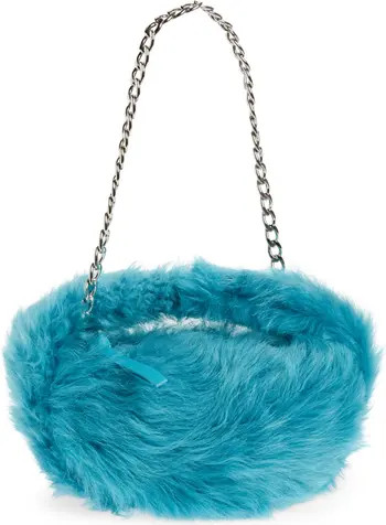 By Far Baby Cush Genuine Toscana Shearling Top Handle Bag | Nordstrom | Nordstrom