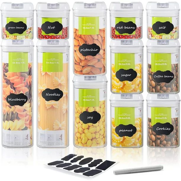 Food Storage Container, Crystal Clear Food Storage Container Set BPA-Free, Pantry Organization Ce... | Walmart (US)