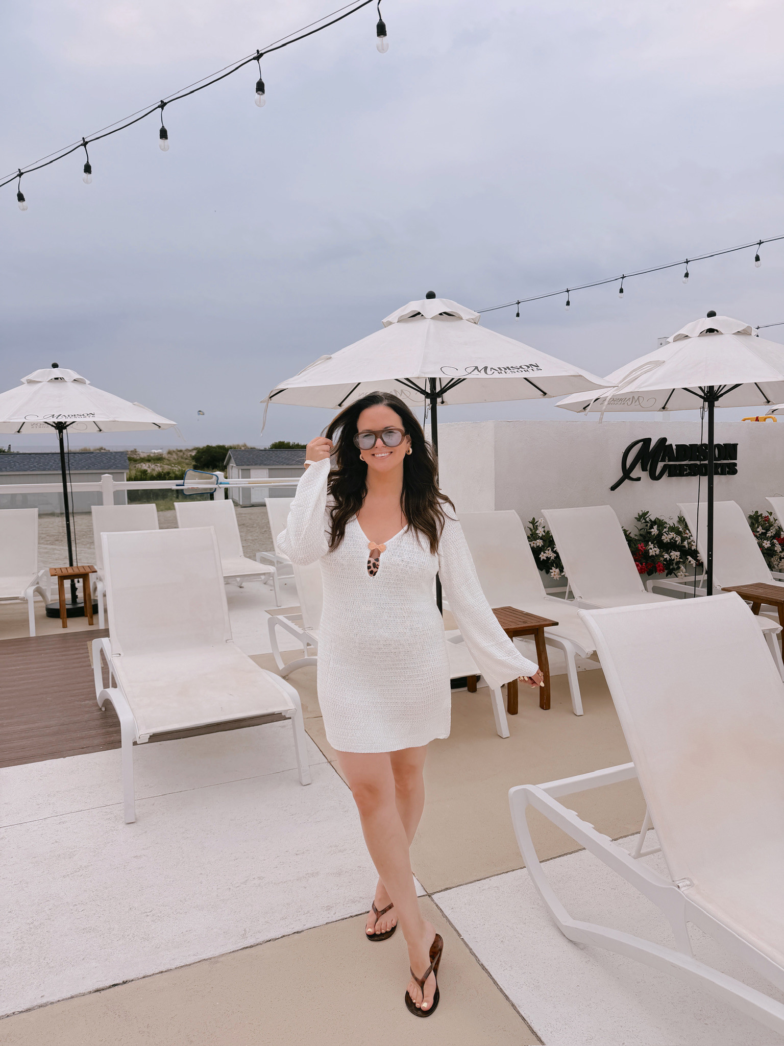 wearing a large in the swim, XL in the coverup 

 #LTKSeasonal #LTKMidsize