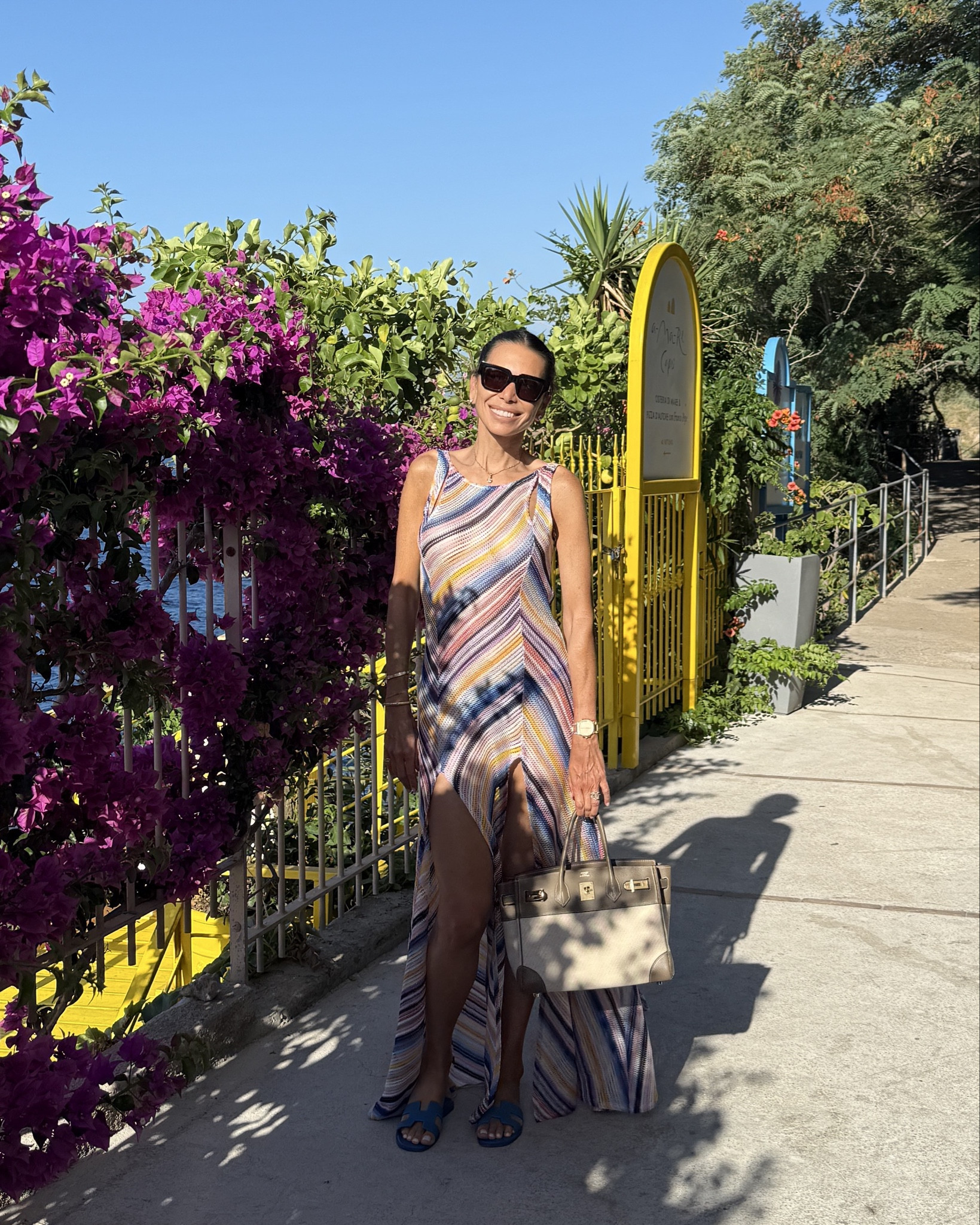 Capri is the perfect canvas for color ✨
Wearing my Missioni long dress over a classic Eres suit—effortless yet elegant. When the setting is this vibrant, your wardrobe should be too.

Linked everything I’m wearing here and similar dresses. 💛 #CapriStyle 

#LTKStyleTip #LTKSeasonal #LTKTravel