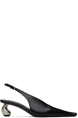 Black Sling Back Heels | SSENSE