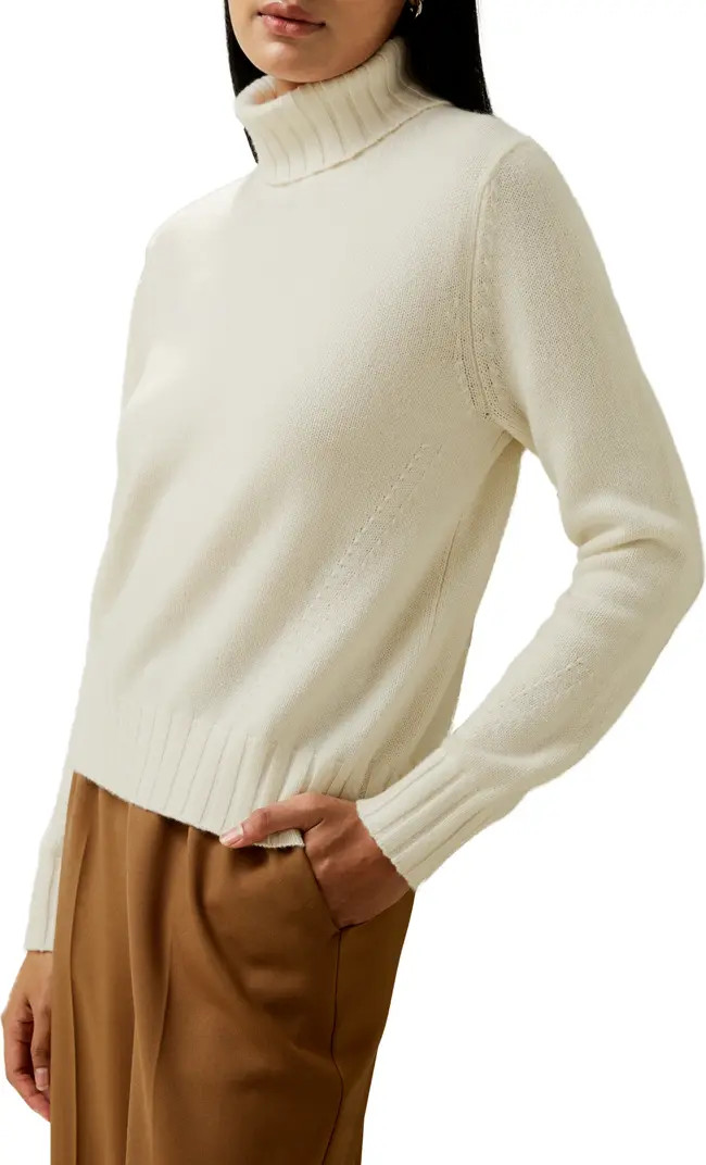 Turtleneck Sweater with Rib Hemline | Nordstrom