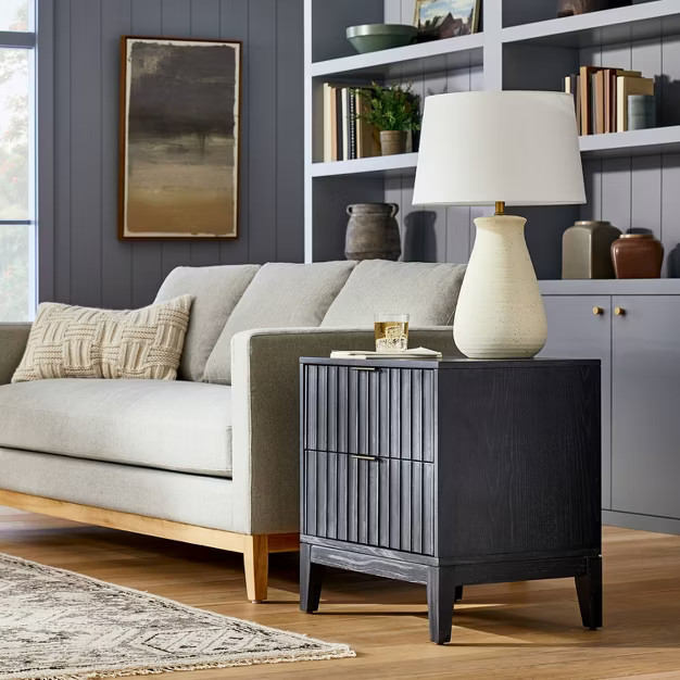 Thousand Oaks Wood Scalloped End Table with Drawers - Threshold™ designed with Studio McGee | Target