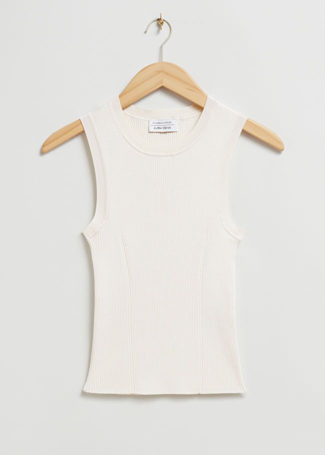 Ribbed Knit Tank Top - White - & Other Stories GB | & Other Stories (EU + UK)