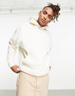 ASOS DESIGN heavyweight oversized hoodie in off white | ASOS (Global)