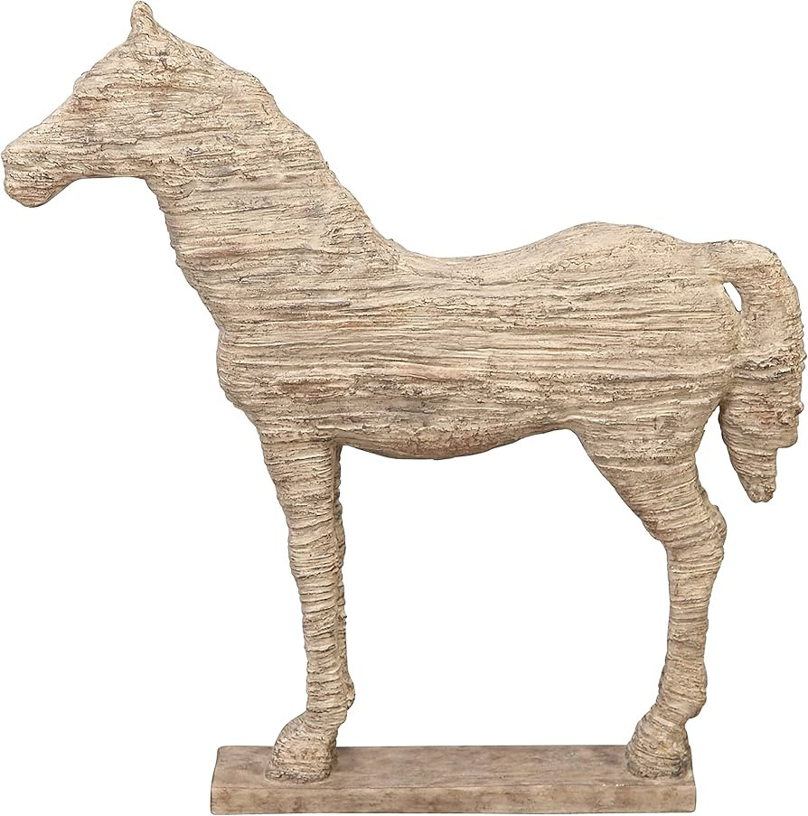 Deco 79 Polystone Horse Decorative Sculpture Home Decor Statue, Accent Figurine 12" x 3" x 19", B... | Amazon (US)