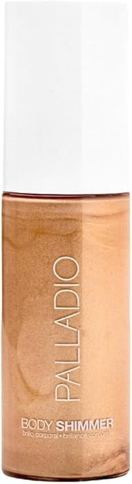 Palladio Body Shimmer Gel, Lightweight Water-Based Body Glow with Aloe, Hyaluronic Acid, Vitamin ... | Amazon (US)