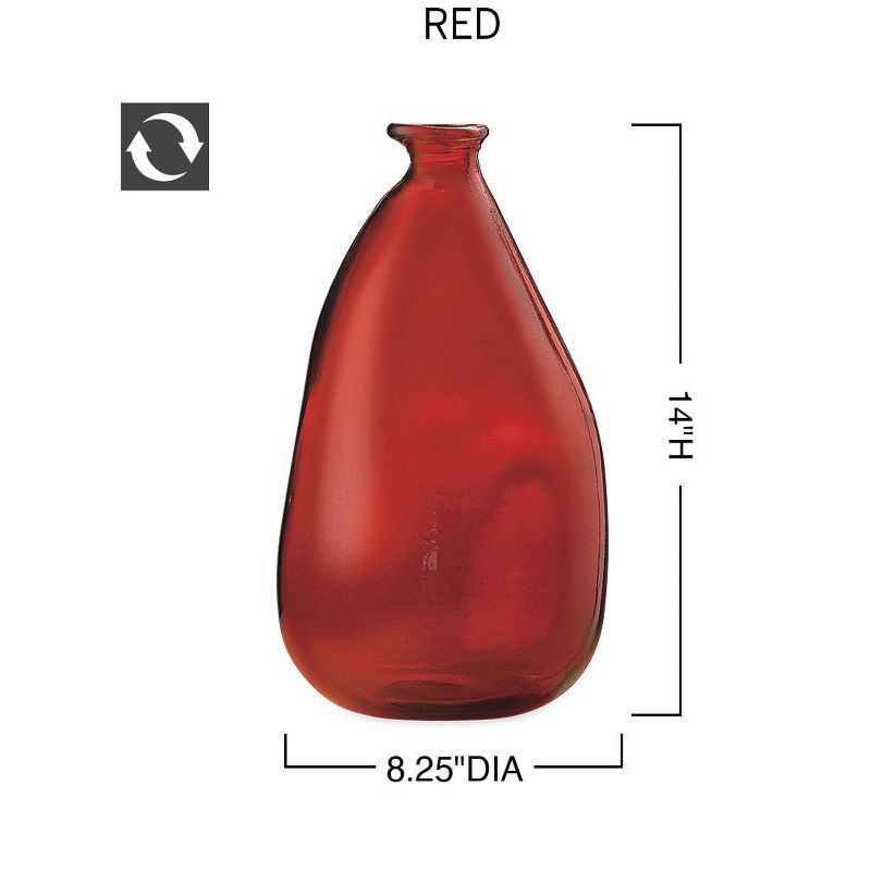 VivaTerra Oblong Recycled Glass Balloon Vase, 14" | Target