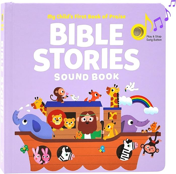 Bible Stories Christian Sound Books for Kids - 6 Bible Songs for Toddlers – Christian Easter Gi... | Amazon (US)
