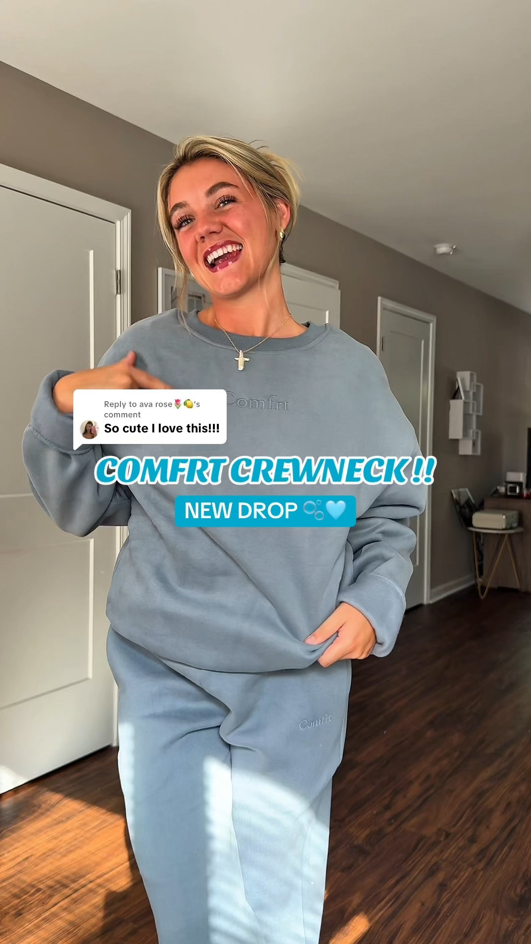 Comfrt Crewneck🩵

#LTKStyleTip #LTKSaleAlert #LTKFindsUnder50