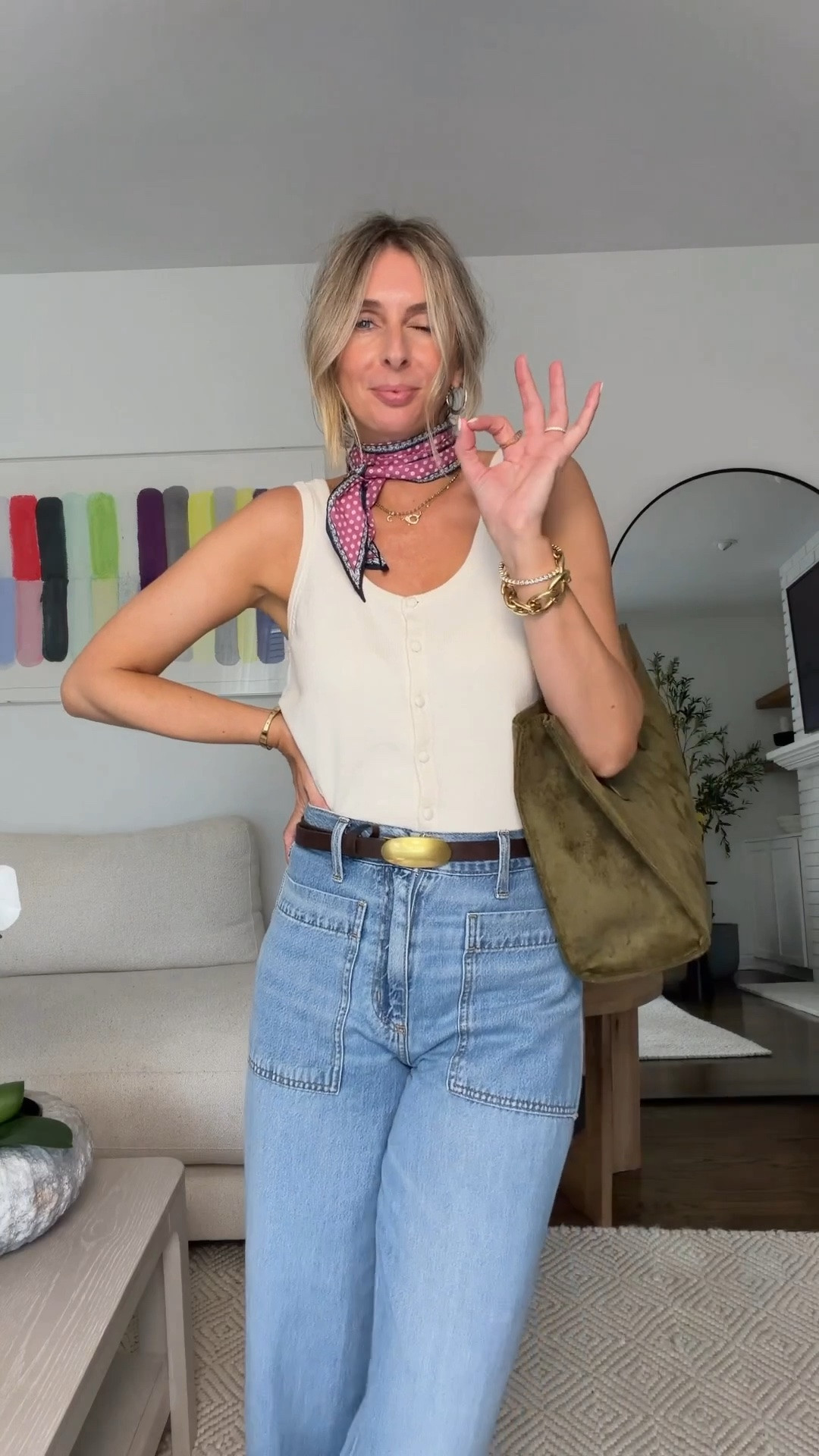 it’s baaaaaack! the cool shit i found at target for you this week. 🎯 

sizing…
cream tank - small
wider leg jeans - 6
fair isle cardigan - large
oatmeal turtleneck - small
burgundy pants - 4 (run big imo)
blue knit vest - medium
whites off the shoulder - medium
grey tank - small
olive green pants - 4 (run big imo)
indigo wide leg jeans - 4

✨✨✨✨✨✨✨✨✨✨

fall style. effortless style. target style. style over 40. easy outfits. @Target fall women over 50

#LTKootd #LTKgrwm #LTKOver40