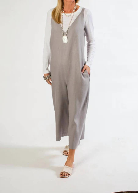 Cate Jumpsuit In Grey | Shop Simon
