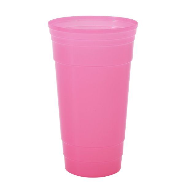 Mainstays Summer 34-Ounce Color-Changing Plastic Tumbler, Pink - Walmart.com | Walmart (US)