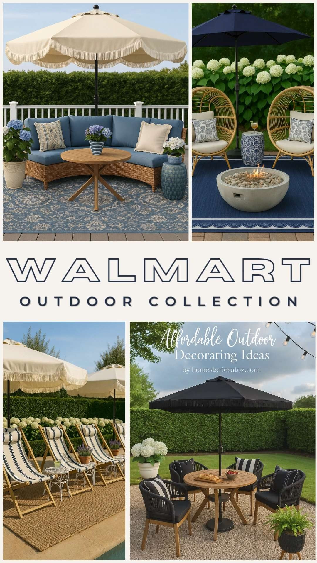 Outdoor furniture that is both cute and affordable! Shop this Walmart outdoor furniture collection for outdoor dining and outdoor patio sets. The outdoor rugs this year are so cute and affordable as well as the outdoor fringe and scalloped umbrellas.  

 #LTKHome #LTKStyleTip