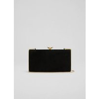 Posie Black Clutch Bag, Black | L.K. Bennett (UK)