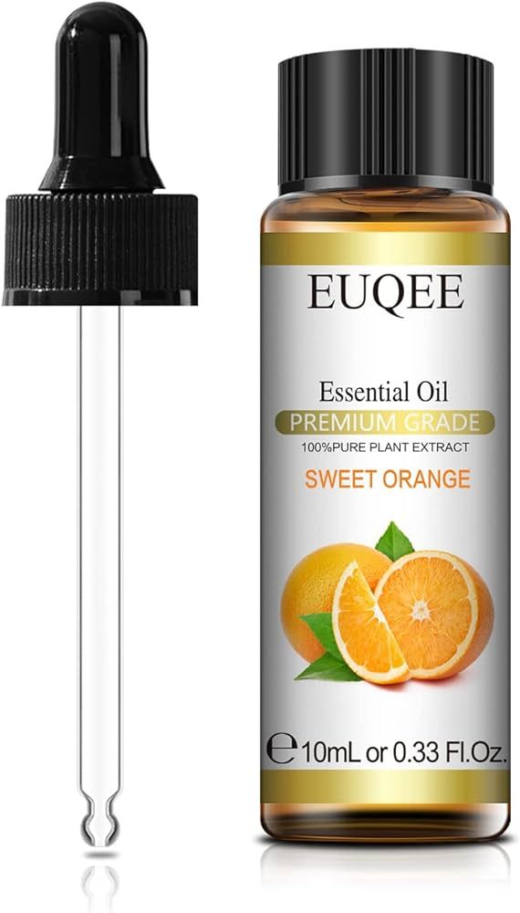 EUQEE Sweet Orange Essential Oil 10 ml Pure Premium Grade Sweet Orange Oil Aromatherapy Essential... | Amazon (US)