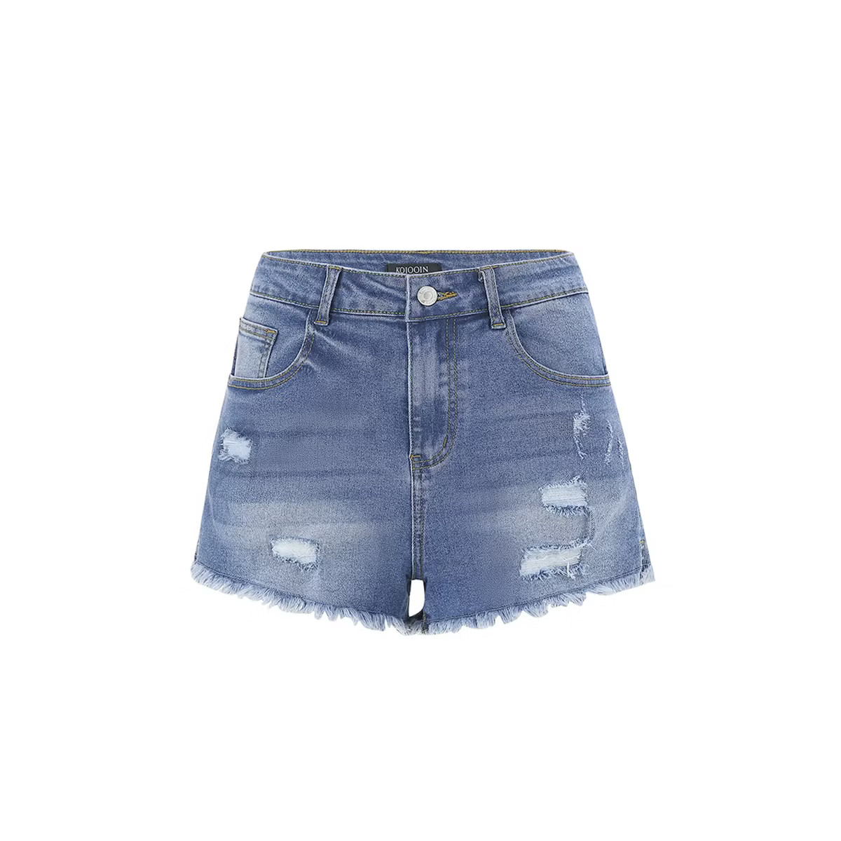 Womens Denim Shorts High Waisted Short Jeans Casual Summer Ripped Stretchy Jeans Shorts Frayed Ra... | Target