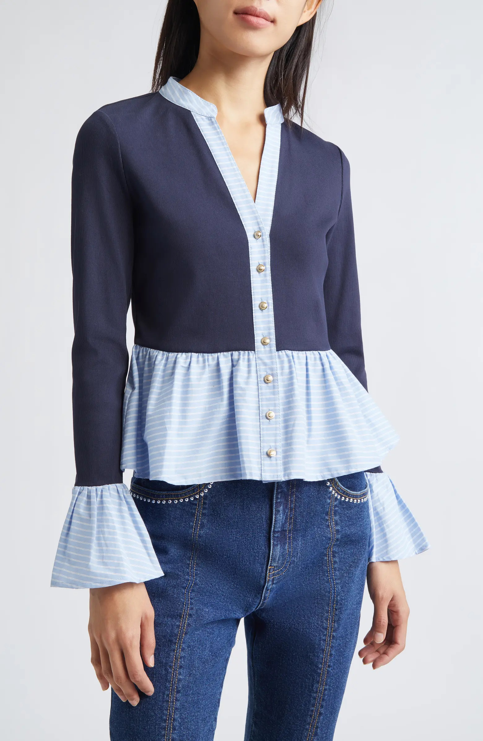 Skai Mixed Media Top | Nordstrom