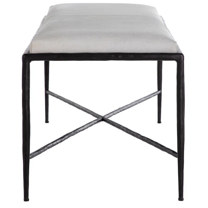 Devoe Leather Bench | Perigold