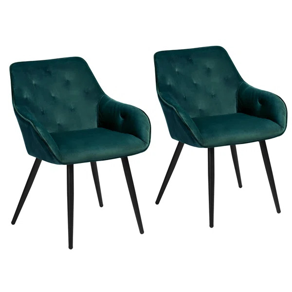 Souza Tufted Arm Chair (Set of 2) | Wayfair North America