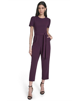 Calvin Klein Women's Puff Sleeve Jumpsuit - Macy's | Macy's