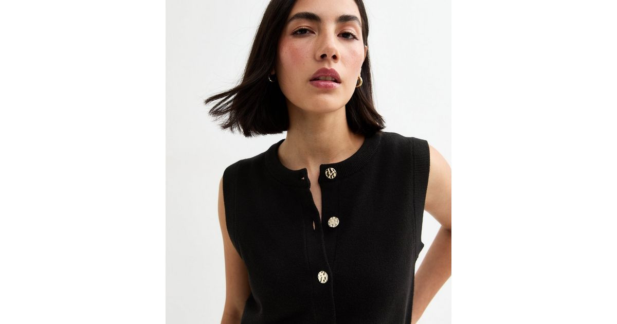 Black Crew Neck Waistcoat
						
						Add to Saved Items
						Remove from Saved Items | New Look (UK)