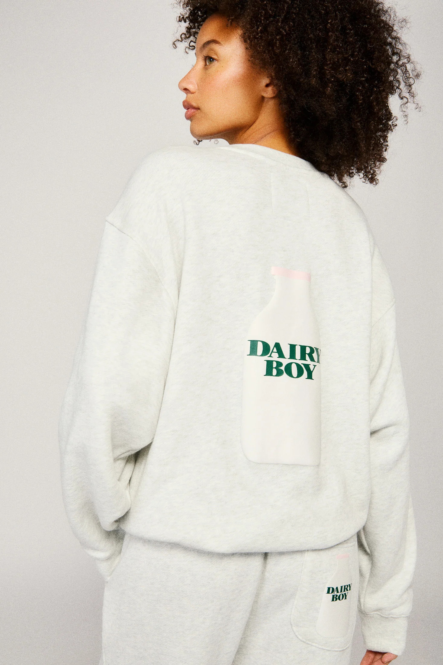 Milk Bottle Crewneck | Dairy Boy