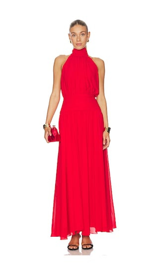 Tessa Dress in Tomato | red maxi dress | valentines dress | valentines outfit  | Revolve Clothing (Global)