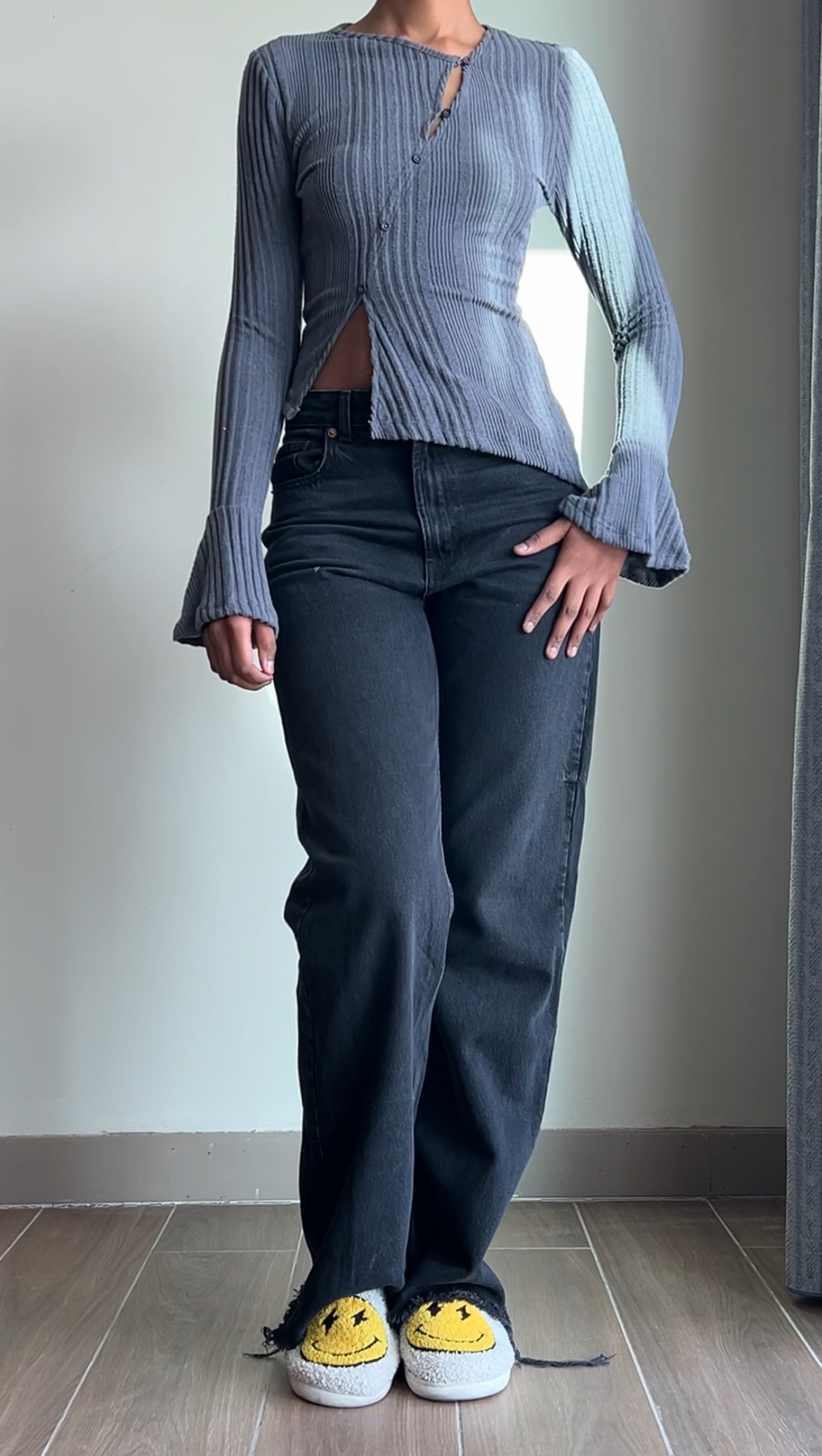 Asymmetric Ribbed Top (S)