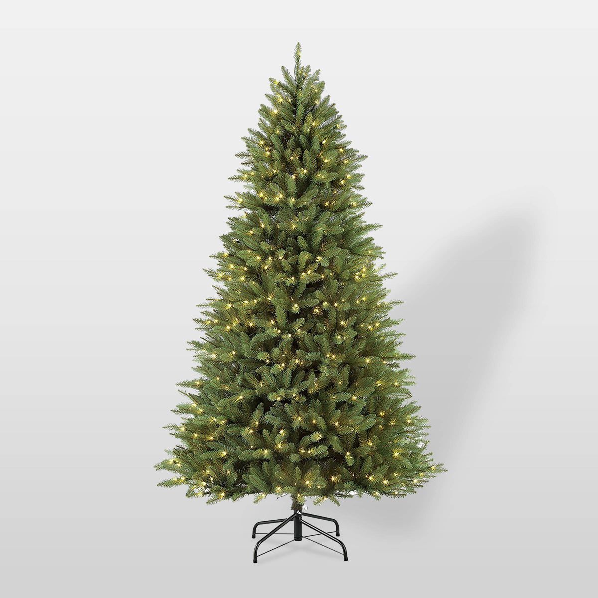 7.5ft Pre-Lit Full Forest Fir Artificial Christmas Tree Elegant Series - Puleo | Target