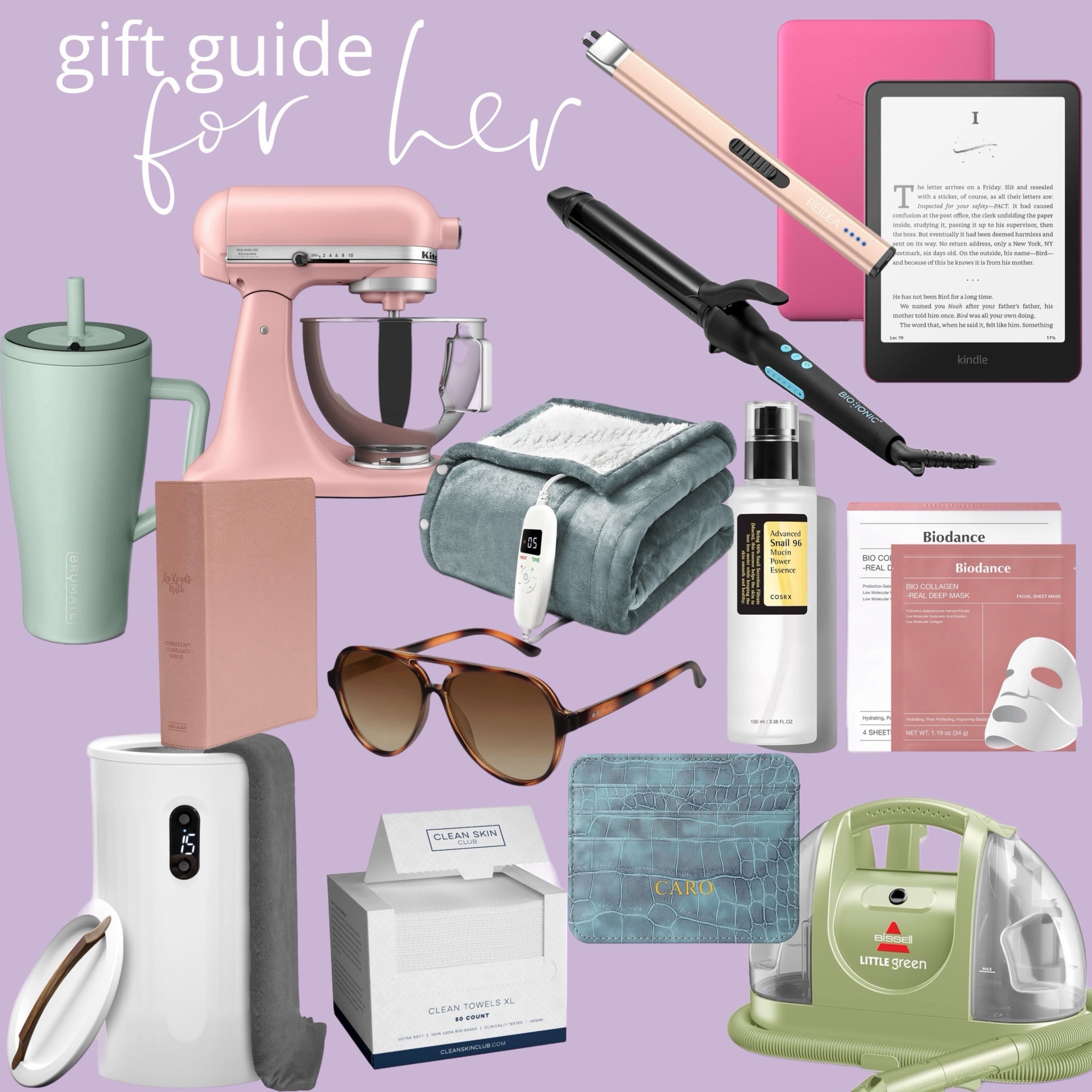 A gift guide for HER 🩷 Some splurge items + some stocking stuffers. Most of this is on sale for Black Friday.🎄

#LTKHoliday #LTKGiftGuide
