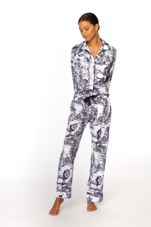 Satin Toile Pajama Set | EllandEmm