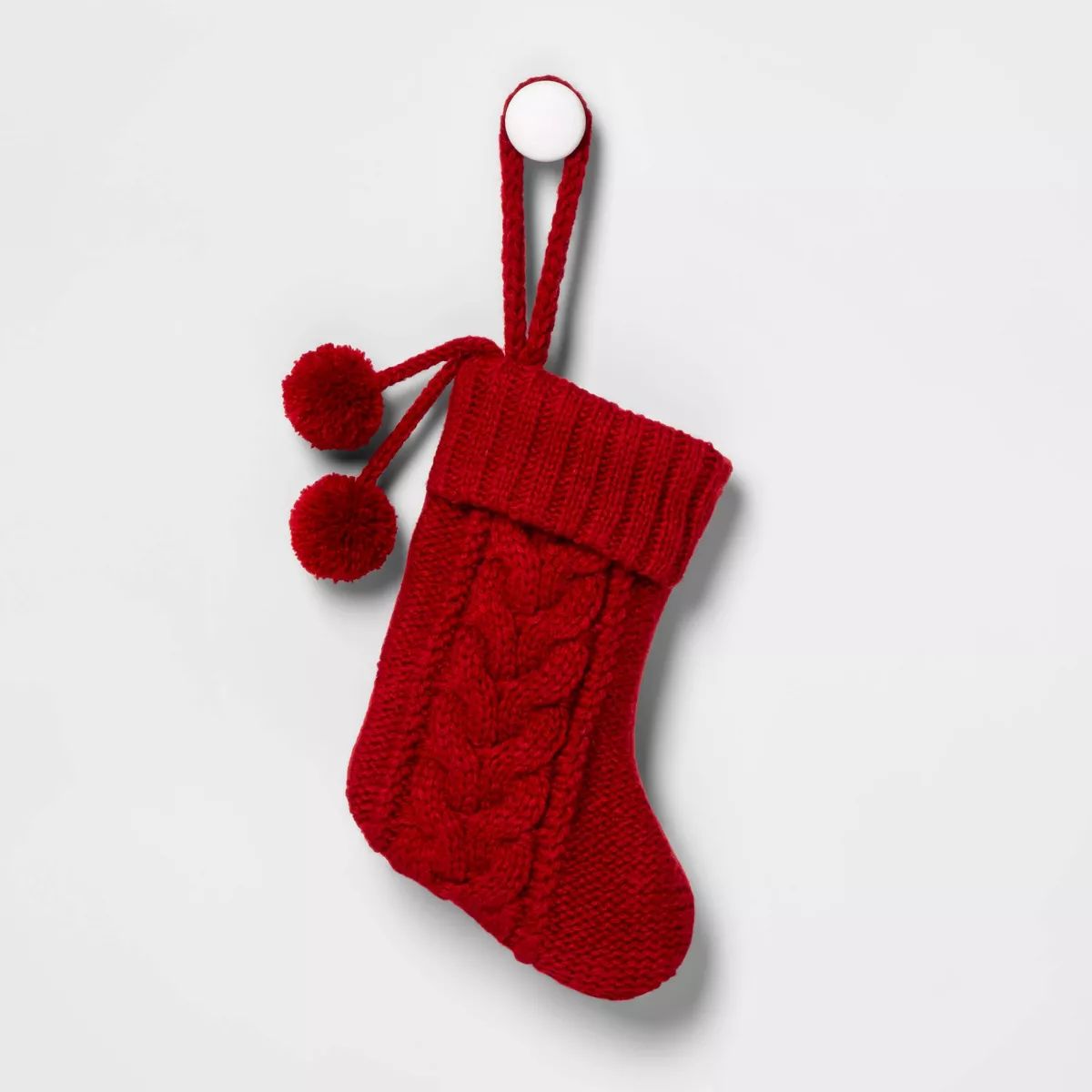Mini Cable Knit Christmas Stocking Red - Wondershop™ | Target