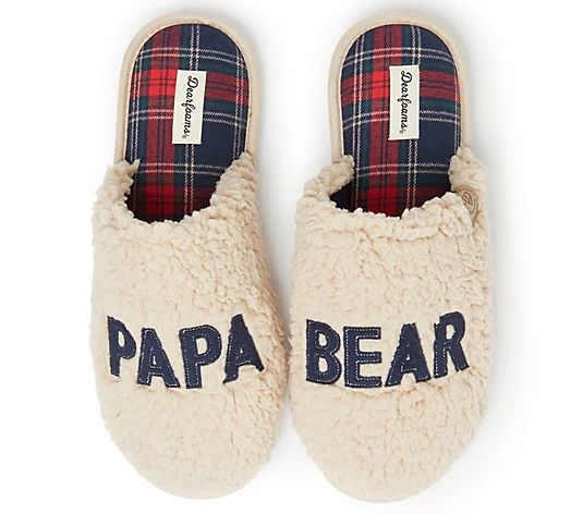 Dearfoams Men's Papa Bear Clog Slippers - QVC.com | QVC