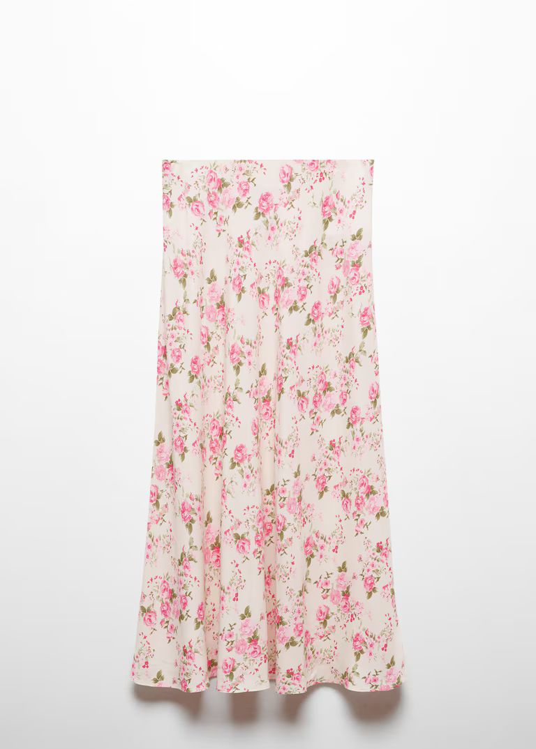 Floral long skirt -  Women | Mango United Kingdom | MANGO (UK)