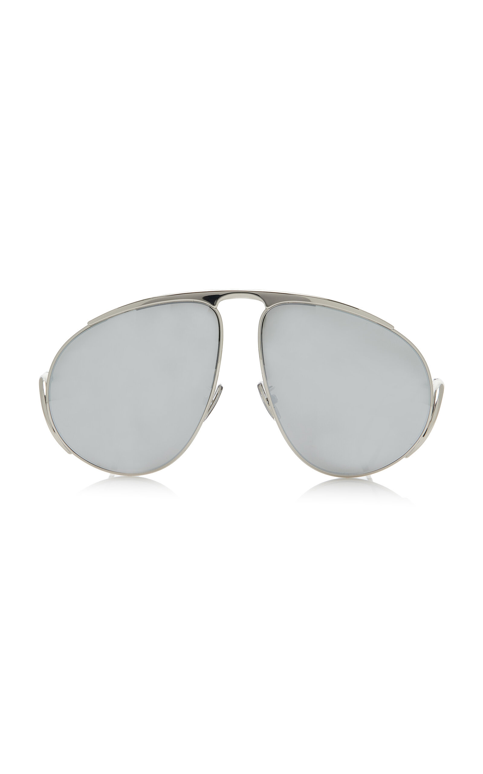 Loewe - Hillock Aviator-Frame Metal Sunglasses - Silver - OS - Moda Operandi | Moda Operandi (Global)