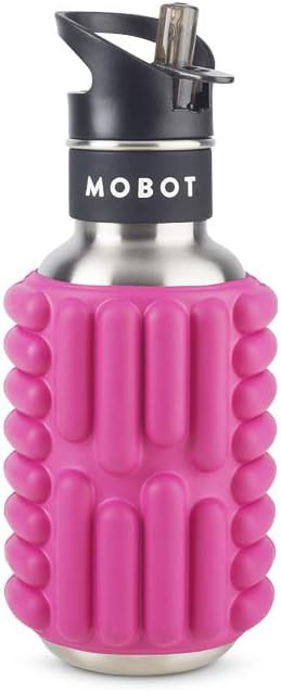MOBOT Firecracker 18oz 2-in-1 Foam Roller Water Bottle with Straw | High Performance Stainless St... | Amazon (US)