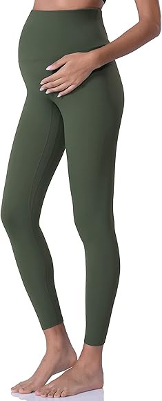 POSHDIVAH Women's Maternity Leggings Over The Belly Pregnancy Yoga Pants Active Wear Workout Legg... | Amazon (US)